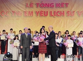 HS Quảng Ninh, Hà Nội đoạt giải đặc biệt cuộc thi Em yêu lịch sử Việt Nam
