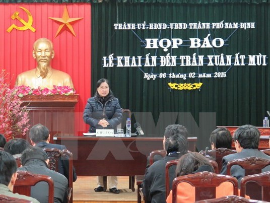 Phục dựng lễ rước kiệu Ngọc Lộ tại lễ hội khai ấn Đền Trần