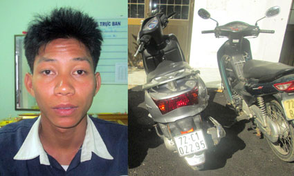 Trộm xe máy bị bắt
