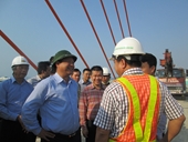 Bộ trưởng Đinh La Thăng thị sát một loạt các dự án mở rộng QL1A