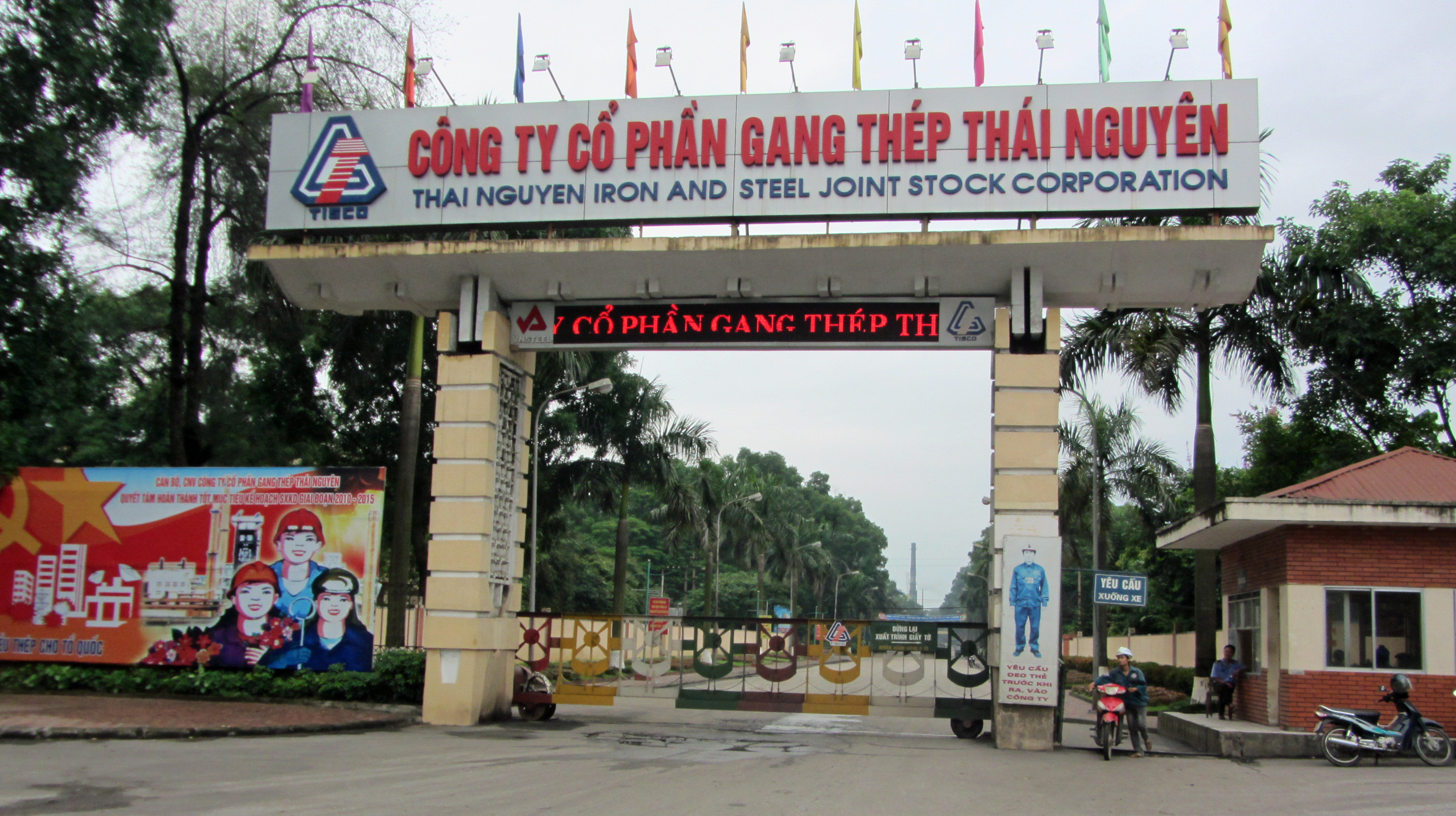 Công ty cổ phần gang thép Thái Nguyên.