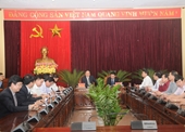 Lãnh đạo VKSNDTC làm việc với Tỉnh ủy Bắc Ninh