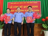 Công bố quyết định bổ nhiệm lãnh đạo VKSND tỉnh Bình Thuận