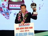 Thành Lương lần thứ ba đoạt Quả bóng vàng Việt Nam