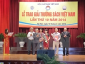 75 tác phẩm được trao giải thưởng Sách Việt Nam năm 2014