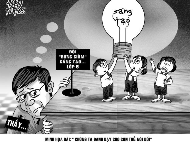 Chúng ta đang dạy con trẻ dối trá