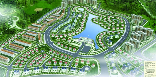 Mô hình dự án trọng điểm năm 2015 Nam An Khánh của Sudico.