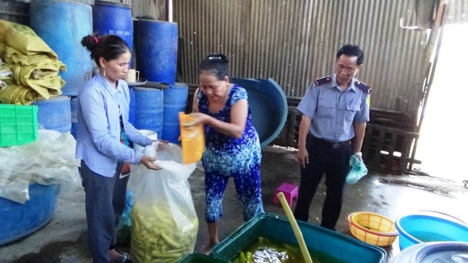 Triệt phá cơ sở sản xuất măng bẩn lớn nhất Bình Thuận