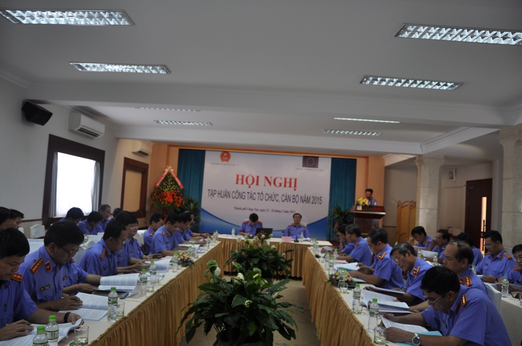 Hội nghị tập huấn công tác tổ chức, cán bộ năm 2015