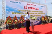 Thông xe 33,5km mở rộng QL1 qua huyện Quảng Ninh và Lệ Thủy
