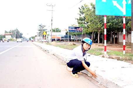 Bức xúc với đoạn đường mất an toàn