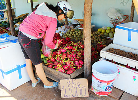 Trái cây rẻ như cho tràn ngập đường phố Sài Gòn