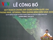 Công bố Quy hoạch chung xây dựng Vườn Quốc gia Phong Nha - Kẻ Bàng