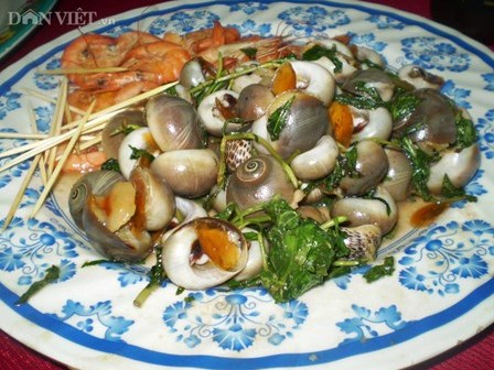 Ốc mỡ thơm ngon, lạ miệng