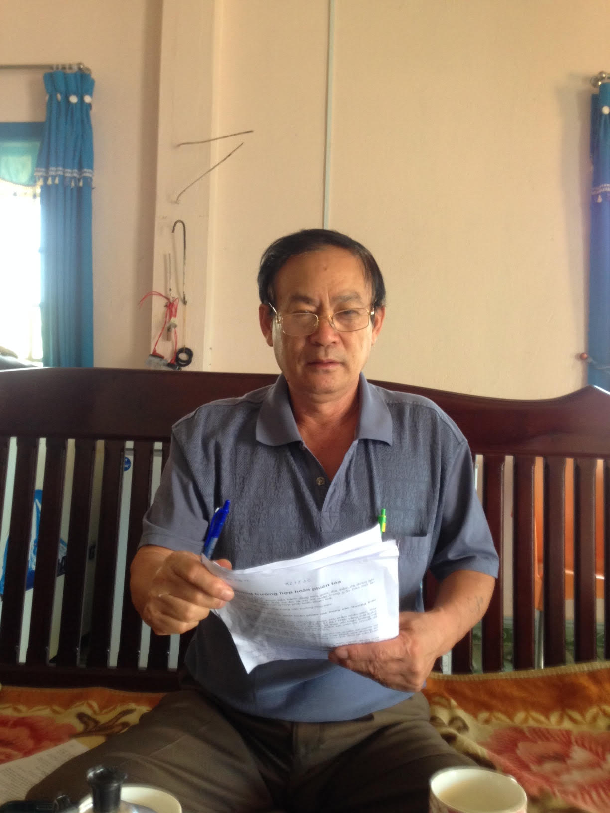 Giấy báo hoãn phiên tòa của TAND huyện Di Linh