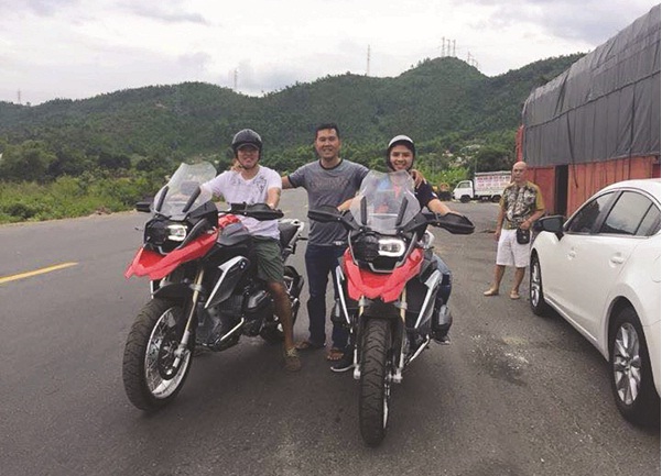 Nườm nượp môtô phân khối lớn hội tụ tại bãi biển Đà Nẵng