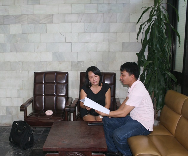 Bà Trần Thị Ánh Nga trình bày Đơn kêu cứu về việc Thi hành án của Cục Thi hành án Dân sự TP.Hồ Chí Minh 