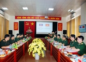 Viện trưởng Viện kiểm sát quân sự Trung ương tiếp đoàn Viện kiểm sát quân sự cấp cao Lào