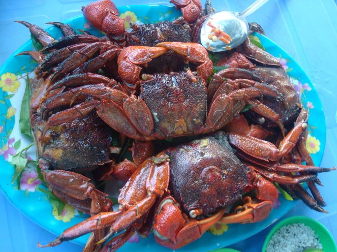 Nồng cay với ba khía trộn