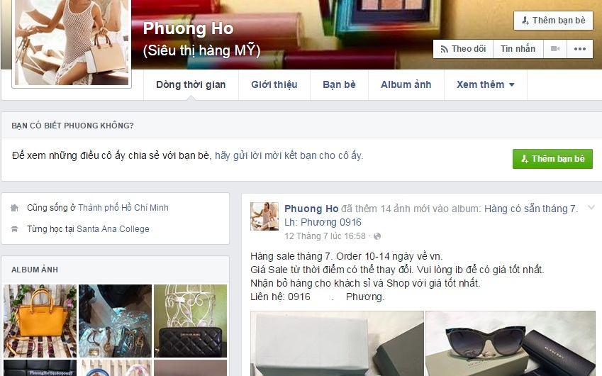 Chuốc họa vì mua hàng hiệu trực tuyến