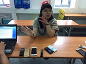 Cô giáo Lê Na gặp gỡ báo chí sau vụ clip xôn xao dư luận