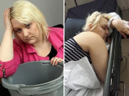 Cô gái có kỷ lục nôn một ngày nhiều nhất thế giới