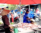 Thịt heo tại các chợ tự phát có an toàn