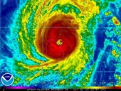 Siêu bão Goni mạnh cấp 15 đang trên vùng biển đông bắc đảo Luzon