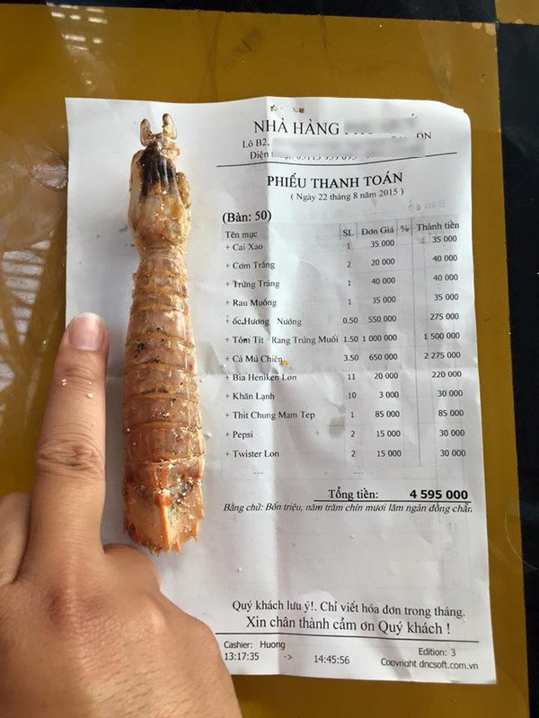 Đà Nẵng chặt chém  1 triệu đồng kg tôm tít