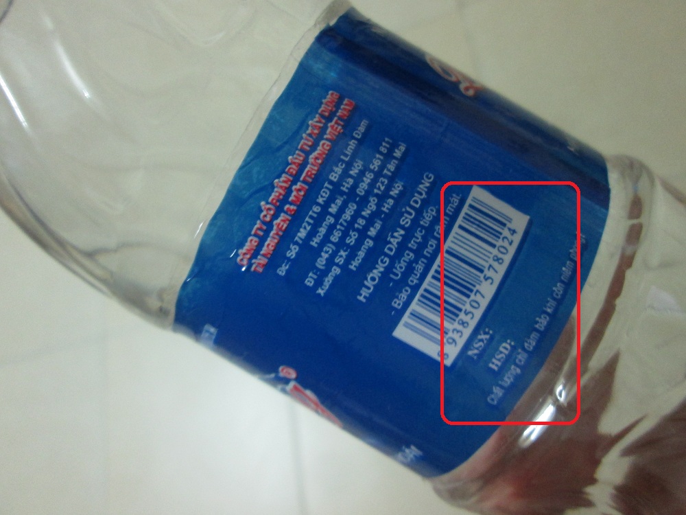 Chủ nhãn hiệu nước tinh khiết Quaglog dùng mã vạch   chùa