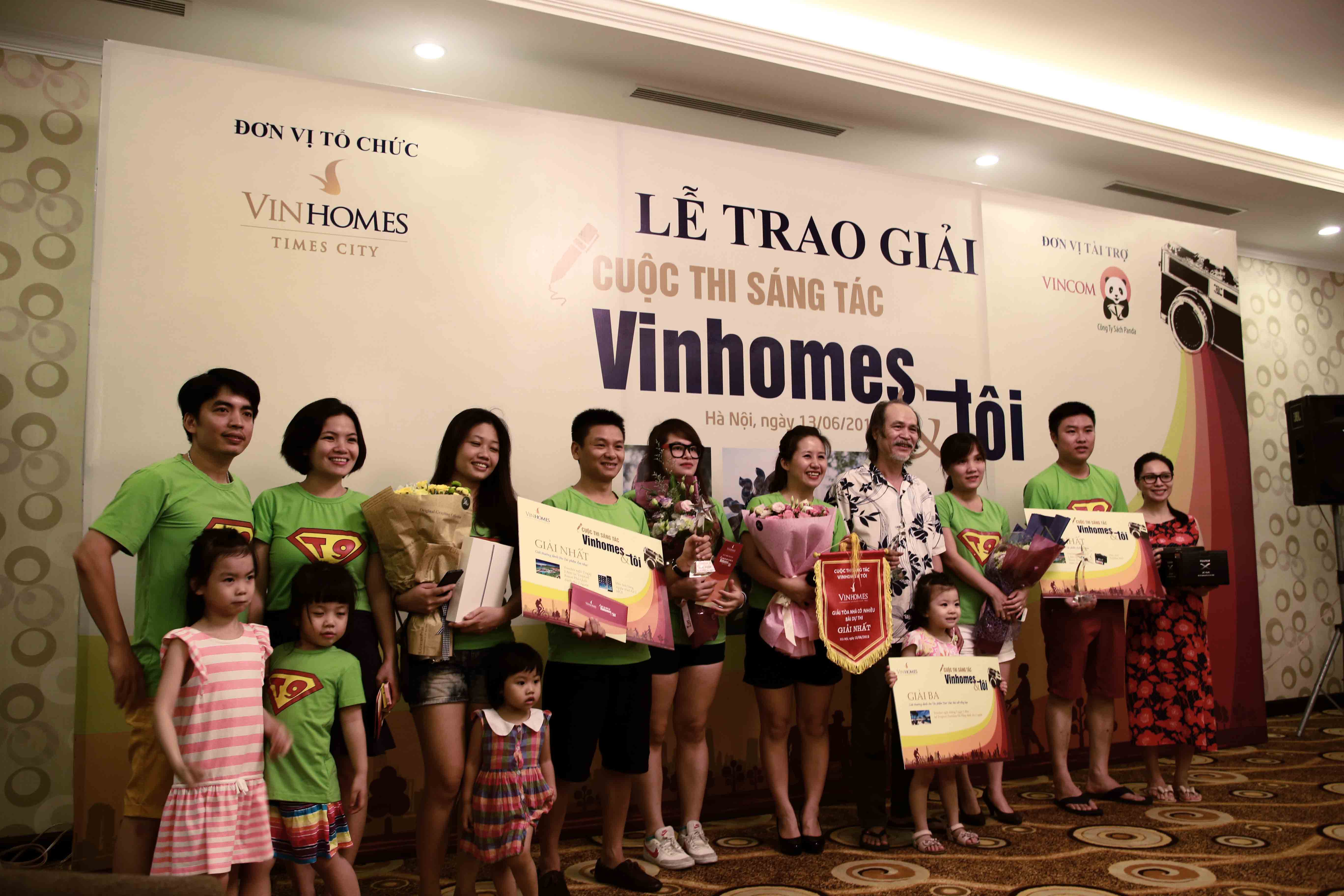 Những cư dân Vinhomes Times City đạt giải trong cuộc thi sáng tác “Vinhomes và Tôi”