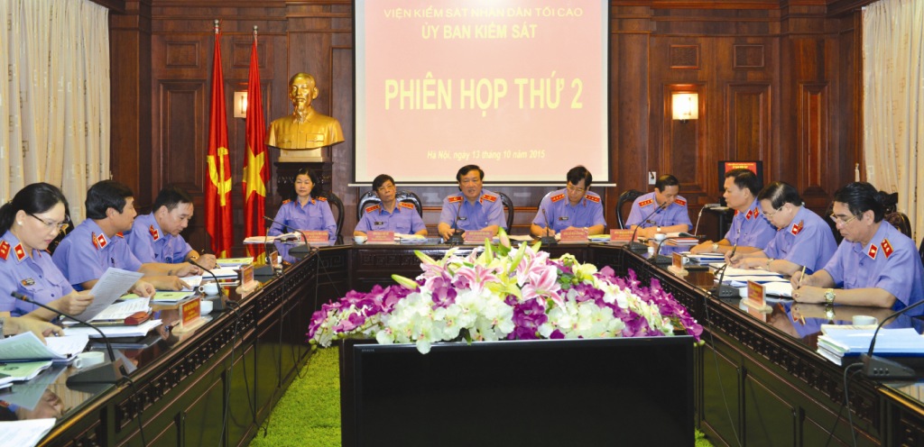  Viện trưởng VKSNDTC Nguyễn Hòa Bình chủ trì phiên họp Ủy ban kiểm sát mở rộng lần thứ 2.