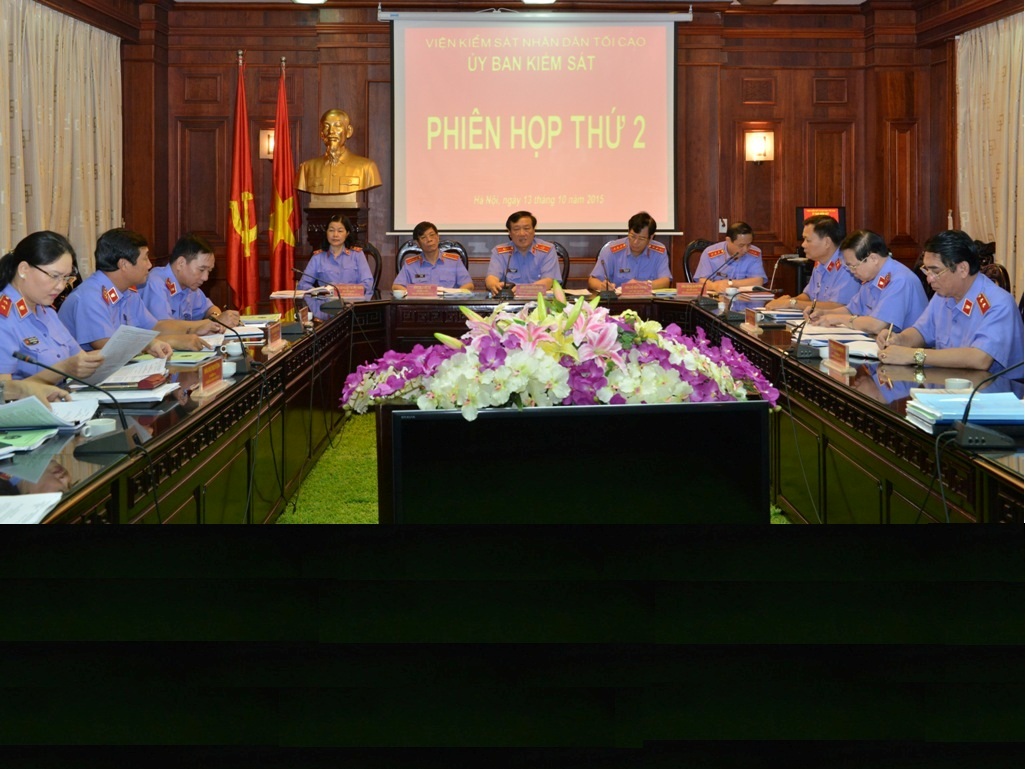 Phiên họp thứ hai, Ủy ban kiểm sát mở rộng Tiếp tục cho ý kiến về công tác xây dựng pháp luật