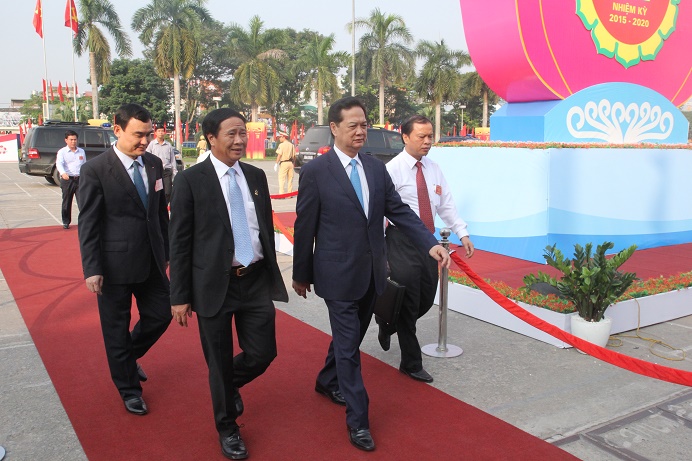 Thủ tướng Chính phủ Nguyễn Tấn Dũng đến dự Đại hội