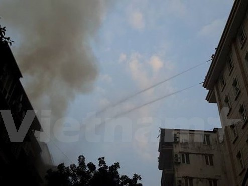 Hà Nội Cháy lớn tại khu tập thể Trần Quốc Toản