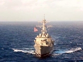 Chiến hạm Mỹ hoàn thành tuần tra vùng 12 hải lý quanh đảo nhân tạo