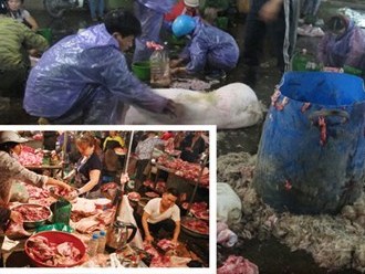Kinh hoàng những lò mổ tự phát ở Hà Nội