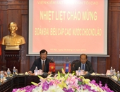 Lãnh đạo VKSNDTC làm việc với Đoàn Đại biểu cấp cao nước Cộng hòa dân chủ nhân dân Lào
