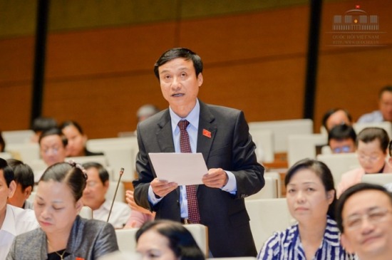 Đại biểu Bùi Văn Xuyền (Thái Bình) đặt câu hỏi về vụ án của ông Lương Ngọc Phi 
