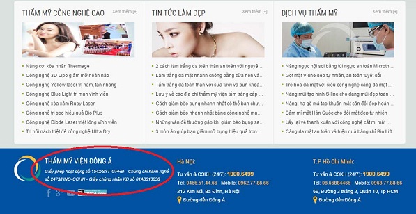 3 thẩm mỹ viện xài chung giấy phép hoạt động