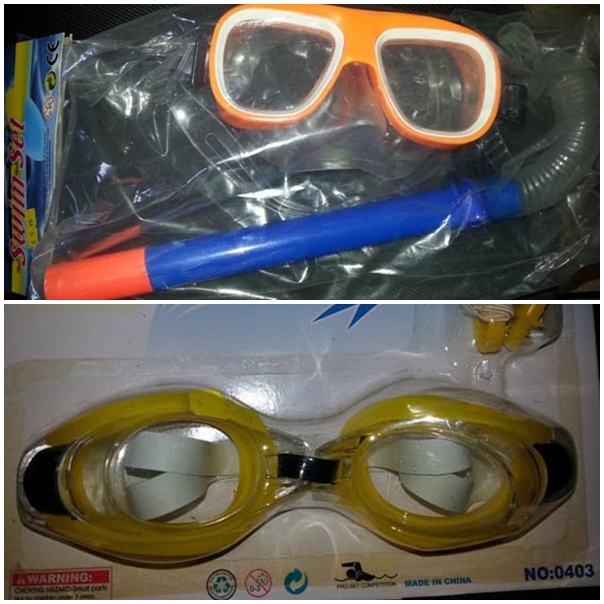 Kính bơi trẻ em Trung Quốc chứa chất gây vô sinh