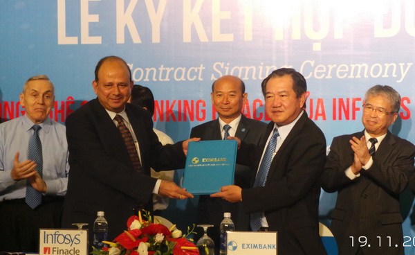 Eximbank và Infosys ký kết triển khai phần mềm Infosys Finacle Core Banking