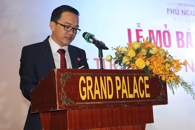  Ông Trần Quốc Việt – Chủ tịch hội đồng quản trị kiêm TGĐ công ty phát biểu tại buổi lễ.