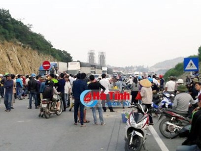 Khởi tố vụ cản trở giao thông trên QL 1A tại Kỳ Anh, Hà Tĩnh