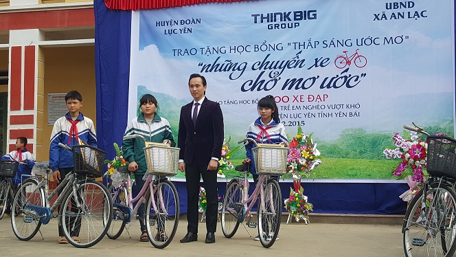 Anh Nguyễn Mạnh Hà – chủ tịch hội đồng quản trị Think Big Group tại buổi lễ.
