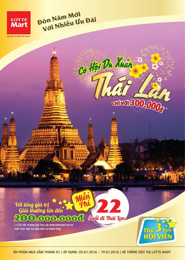 Cùng Lotte Mart đón năm mới nhiều ưu đãi
