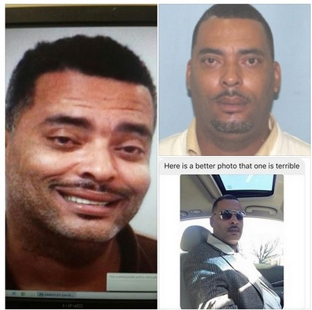  Bức ảnh truy nã cũ được cảnh sát sử dụng (trên) và bức ảnh “tự sướng” do chính Pugh gửi đến
