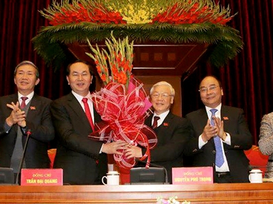 Ông Nguyễn Phú Trọng tái cử Tổng bí thư