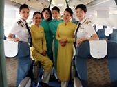 Phi hành đoàn toàn nữ của hàng không Việt Nam