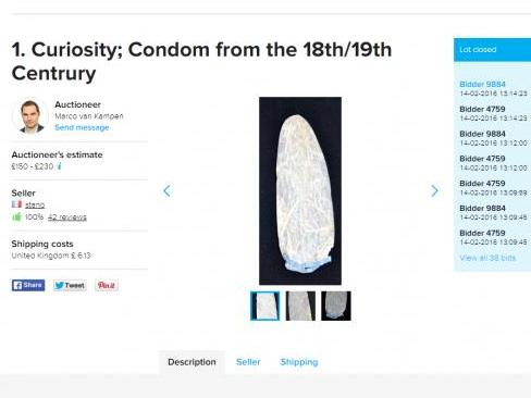 Xuất hiện bao cao su cổ thọ 200 năm được rao bán